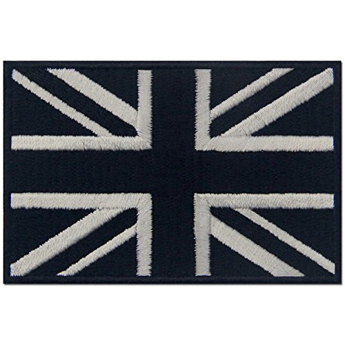 Taktisch Britische Union Jack England-Flagge Emblem Grossbritannien Bestickter Aufnäher zum Aufbügeln/Annähen, weiß schwarz Taktisch Britische Union Jack England-Flagge Emblem Grossbritannien Bestickter Aufnäher zum Aufbügeln/Annähen, weiß schwarz von EmbTao