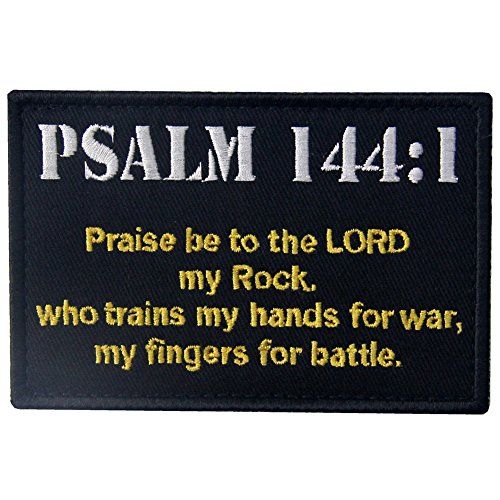 Taktisch Psalm 144:1 BNW Kampf Moral Bestickter Aufnäher mit Haken- und Flauschbänder Taktisch Psalm 144:1 BNW Kampf Moral Bestickter Aufnäher mit Haken- und Flauschbänder von EmbTao