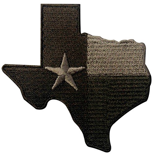 Taktische Texas-Staatenflagge, gesticktes Emblem, zum Aufbügeln oder Aufnähen – Multitan von EmbTao