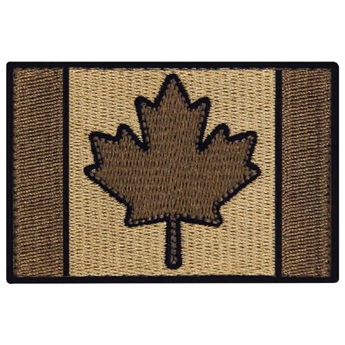 Taktische kanadische Flagge Bestickter Aufnäher mit Haken- und Flauschbänder, Multitan Taktische kanadische Flagge Bestickter Aufnäher mit Haken- und Flauschbänder, Multitan von EmbTao