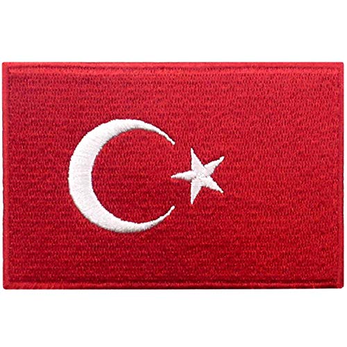Türkei Flagge Bestickter Aufnäher zum Aufbügeln/Annähen Türkei Flagge Bestickter Aufnäher zum Aufbügeln/Annähen von EmbTao