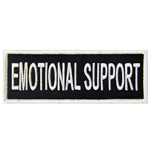 Warnschild für Hunde/Geschirre, bestickter Verschluss, Haken und Schlaufe EMOTIONAL SUPPORT Warnschild für Hunde/Geschirre, bestickter Verschluss, Haken und Schlaufe EMOTIONAL SUPPORT von EmbTao