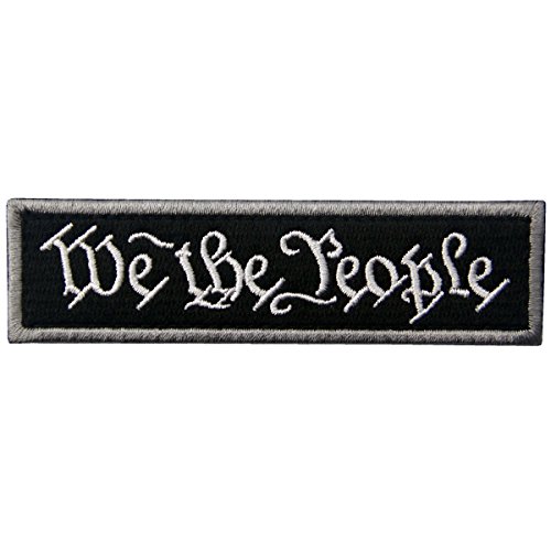 We The People Wir Die Leute Taktisch Moral Applique Bestickter Aufnäher mit Haken- und Flauschbänder, Weiß Schwarz We The People Wir Die Leute Taktisch Moral Applique Bestickter Aufnäher mit Haken- und Flauschbänder, Weiß Schwarz von EmbTao