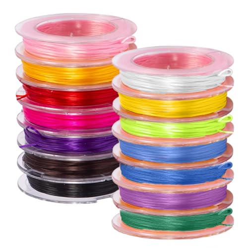 14 Bände Gummiband für Armbänder 1mm X 10m Elastisch Schmuckfaden Armband&Schnur Mehrere Farben Schmuckband Geeignet für Schmuck Herstellung Halskette Armband Handwerk 14 Bände Gummiband für Armbänder 1mm X 10m Elastisch Schmuckfaden Armband&Schnur Mehrere Farben Schmuckband Geeignet für Schmuck Herstellung Halskette Armband Handwerk von Embhlitfe