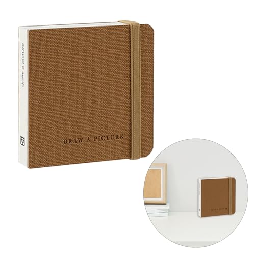 Embhlitfe Aquarell-Skizzenbuch, Baumwollpapier, Aquarellblock, Kaltpressung, gebundenes Aquarell-Skizzenbuch für die Verwendung als Reise-Skizzenbuch und gemischter Media-Block (Braun, 100 x 100 mm, Embhlitfe Aquarell-Skizzenbuch, Baumwollpapier, Aquarellblock, Kaltpressung, gebundenes Aquarell-Skizzenbuch für die Verwendung als Reise-Skizzenbuch und gemischter Media-Block (Braun, 100 x 100 mm, von Embhlitfe