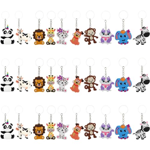Embhlitfe Dschungeltier-Schlüsselanhänger für Kinder, Mini-Schlüsselanhänger, Dschungel-Partygeschenke, Zoo-Thema, Dschungel-Partytütenfüller für Kinder, Jungen, Mädchen, Geburtstagsgeschenke (B) Embhlitfe Dschungeltier-Schlüsselanhänger für Kinder, Mini-Schlüsselanhänger, Dschungel-Partygeschenke, Zoo-Thema, Dschungel-Partytütenfüller für Kinder, Jungen, Mädchen, Geburtstagsgeschenke (B) von Embhlitfe