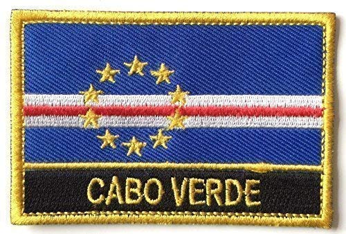 Aufnäher/Bügelbild; Cabo Verde, bestickt von Emblems-Gifts