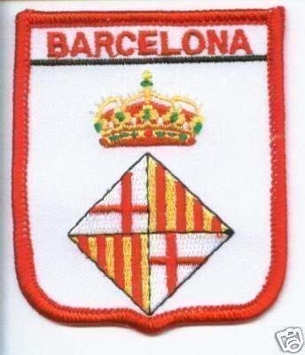 Barcelona City Flagge Welt bestickt Patch Badge von Emblems-Gifts