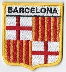 Barcelona Spanien Spanien, Katalonien Aufnäher Patch Abzeichen Emblem Exklusives-GIFTS ** von Emblems-Gifts