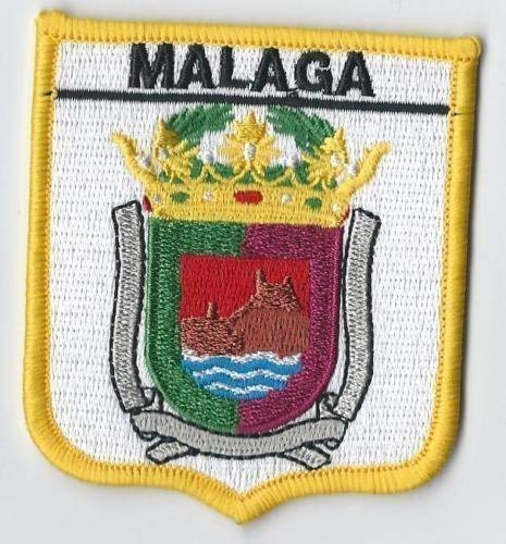 Emblems-Gifts Malaga Andalusien Spanien Wappen Flagge Welt bestickter Patch Abzeichen von Emblems-Gifts