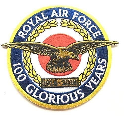 Emblems-Gifts RAF Royal Air Force 100 Glorious Years 1918-2018 Militär Bestickt Patch Emblems-Gifts RAF Royal Air Force 100 Glorious Years 1918-2018 Militär Bestickt Patch von Emblems-Gifts