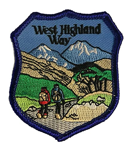 Emblems-Gifts The West Highland Weg Schottland Blau Aufnäher Bestickt Aufnäher (A507) von Emblems-Gifts