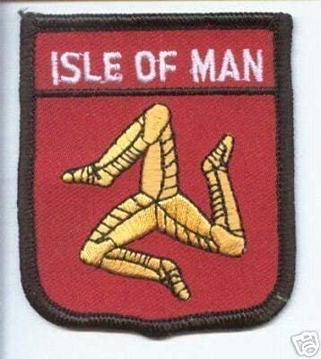 Isle of Man Flagge Welt bestickt Patch Badge von Emblems-Gifts