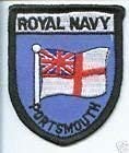 Royal Navy Portsmouth Flagge bestickter Aufnäher Abzeichen von Emblems-Gifts