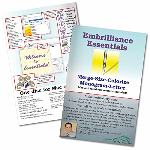 Embrilliance Essentials Stickerei BB-ESS10 von Embrilliance