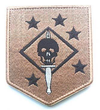 USMC Ghost Force Recon SP OPS Military Hook Loop Tactics Morale Embroidered Patch Marsoc Raiders Skull Patch (Farbe 4) von Embroidery Patch
