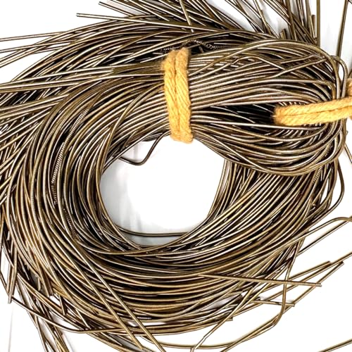 Französischer Draht für Schmuckherstellung und Stickzwecke, 1 mm, glatte Oberfläche, antikgoldene Farbe (100 g) von Embroiderymaterial