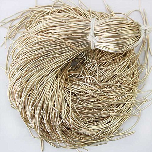 Französischer Draht für Schmuckherstellung und Stickzwecke, 1 mm, glatte Oberfläche, cremefarbene Quaste (100 g) von Embroiderymaterial