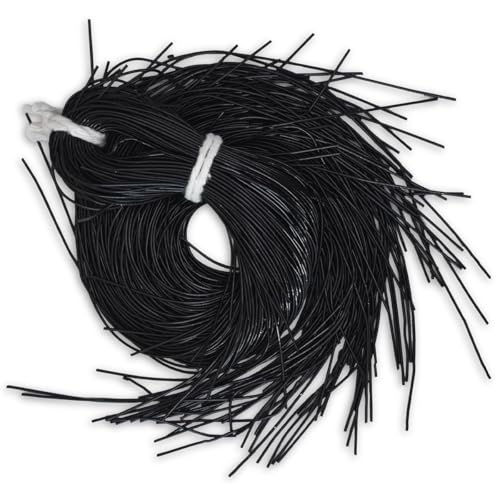 Französischer Draht für Schmuckherstellung und Stickzwecke, 1 mm, glatte Oberfläche, schwarze Farbe (100 g) von Embroiderymaterial