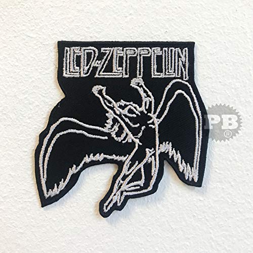 Flicken zum Aufbügeln oder Aufnähen, Motiv: fliegender Man, Motiv: Led Zeppelin von Embrologos