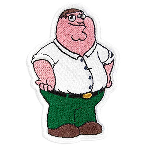 Bestickter Aufnäher, Motiv: Family Guy Peter Griffin, 6,3 x 9,4 cm von Embrosoft