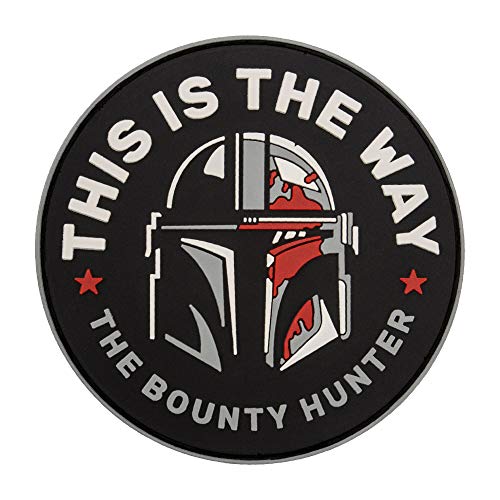Bounty Hunter PVC Patch – This is the Way Mandalorian – Star TV Series Morale Emblem – Klettverschluss-Rückseite – Größe: 8,9 x 8,9 cm Bounty Hunter PVC Patch – This is the Way Mandalorian – Star TV Series Morale Emblem – Klettverschluss-Rückseite – Größe: 8,9 x 8,9 cm von Embrosoft