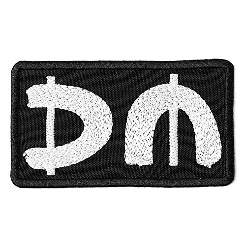 DM Patch, Synth-Pop, New Wave, Dance, Elektronisch, Alternative Rockband/Bestickt/Aufbügeln (8,9 x 5,1 cm) von Embrosoft