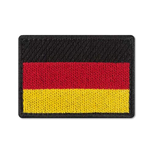 Die Deutschlandflagge Patch - Die Länderflagge Deutschland - Nationalemblem bestickt zum Aufbügeln (2,8 x 2 Stück) von Embrosoft