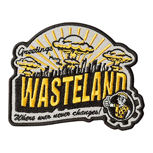 Game Patch Fallout Greetings from The Wasteland – bestickte Spiele-Abzeichen – Aufnäher zum Aufbügeln – Größe: 9,9 x 7,9 cm von Embrosoft