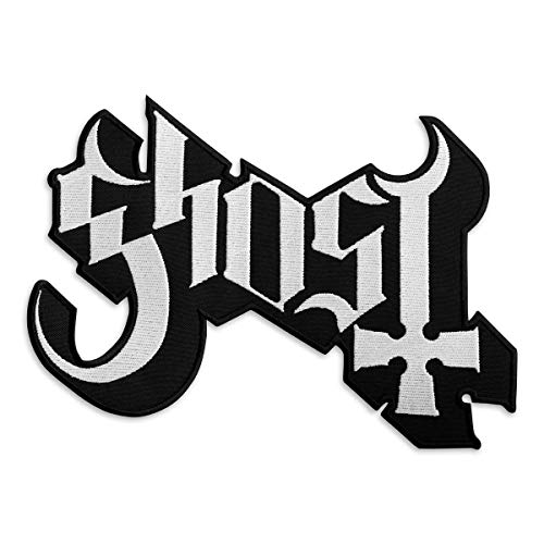 Ghost BC Band Logo Patch - Rock Emblem Gestickte Bügelbilder - Heavy Metal Stickerei Emblem - Aufbügler und Aufnähen Patch für Biker - 24,6 x 17,8 cm Ghost BC Band Logo Patch - Rock Emblem Gestickte Bügelbilder - Heavy Metal Stickerei Emblem - Aufbügler und Aufnähen Patch für Biker - 24,6 x 17,8 cm von Embrosoft