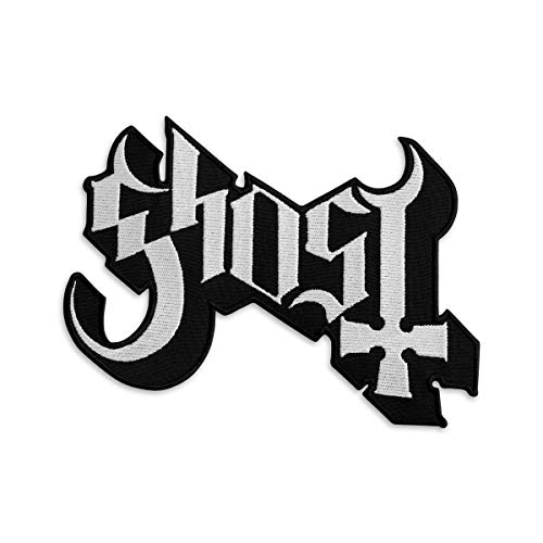 Ghost BC Band Logo Patch - Rock Emblem Bestickte Bügelbilder - Heavy Metal Stickerei Emblem - Aufbügeln und Aufnähen Applikation Patch für Biker - 19,6 x 14 cm von Embrosoft