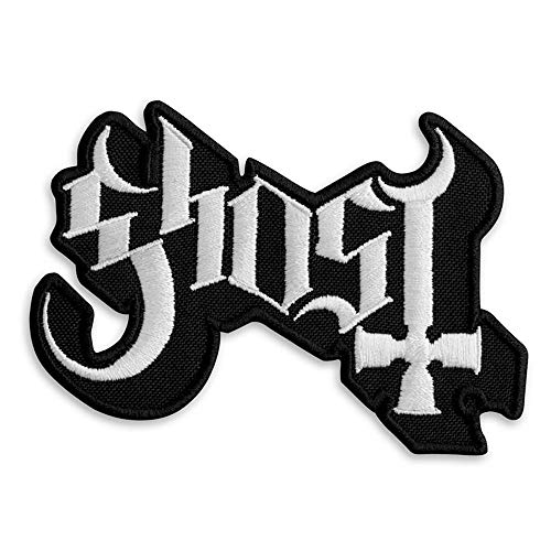 Ghost BC Band Logo Patch - Rock Emblem Gestickte Bügelbilder - Heavy Metal Stickerei Emblem - Aufbügler und Aufnähen Patch für Biker - 9,7 x 6,6 cm von Embrosoft