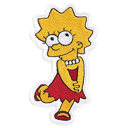 Lisa Simpson Cartoon Comics bestickter Patch zum Aufbügeln (5,1 x 9,4 cm) von Embrosoft