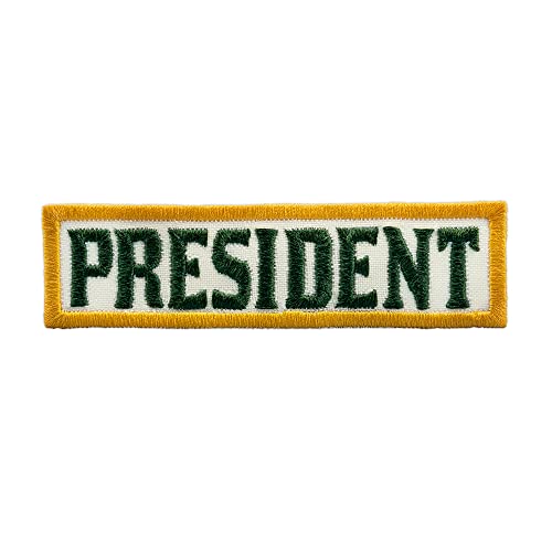 President Patch - Mayans Southern Cali M.C. - Frontweste Biker Gang Emblem - Bestickt zum Aufbügeln - Größe: 9,9 x 2,8 cm von Embrosoft