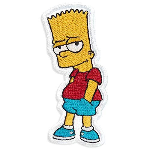 The Simpsons Bart Simpson Cartoon Comics bestickter Patch zum Aufbügeln (4,6 x 9,4 cm) von Embrosoft