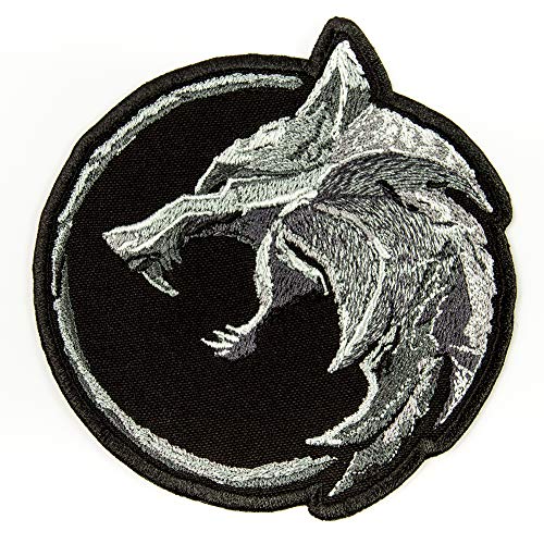 The Wolf Amulet Patch Logo / TV-Serie und Game Emblem, bestickt 3.8 x 3.9 inches von Embrosoft