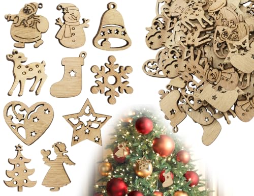Emezddo 100 Stück Kleine Anhänger Holz Scheiben,Hackschnitzel zum Basteln und Dekorieren,Mini Holzanhänger Ornament,Holzsterne Streudeko,für Tischdeko DIY Handwerk Baumschmuck Emezddo 100 Stück Kleine Anhänger Holz Scheiben,Hackschnitzel zum Basteln und Dekorieren,Mini Holzanhänger Ornament,Holzsterne Streudeko,für Tischdeko DIY Handwerk Baumschmuck von Emezddo