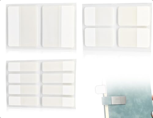 Emezddo 280 Stück Haftstreifen,Selbstklebend Seitenmarker,Kleine Page Marker,Index Tabs,Beschriftbare,Klebezettel,Haftnotizen,verwendet für Lesen Büro Schulplaner Memo(Weiß) von Emezddo