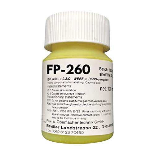 100 ml No-Clean Elektronik-Lötpaste EO-FP-260 -mit halogenfreien Aktivatoren (WEEE/RoHS-konform) Typ 1.2.3.C gem. ISO 9454-, 100 ml in Runddose (kindersicher) von Emil Otto