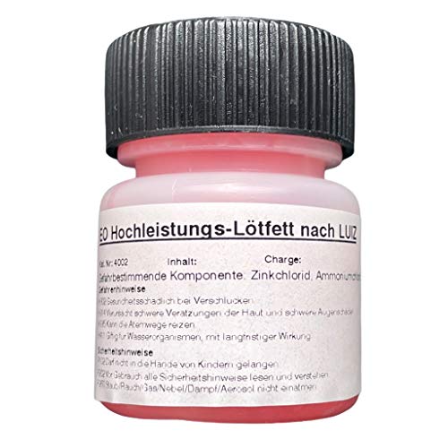 EO Hochleistungs-Lötfett nach LUIZ, 30 g in Pinselflasche mit Kindersicherung, für alle gängigen Metalloberflächen incl. Edelstahl, UV – detektierbar EO Hochleistungs-Lötfett nach LUIZ, 30 g in Pinselflasche mit Kindersicherung, für alle gängigen Metalloberflächen incl. Edelstahl, UV – detektierbar von Emil Otto
