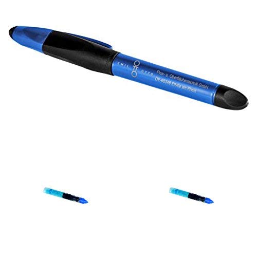 Emil Otto Metall-Ätzstift Ti (geeignet für Titan und Titanlegierungen) mit 2 Minen, in Kindersichereverpackung von Emil Otto
