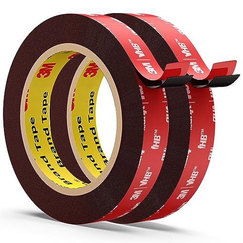 Emitever Doppelseitiges Klebeband - 7m*1.5cm (2 PACK), Doppelklebeband Extra Stark Wasserdichtes Multifunktionales Montageklebeband klebestreifen für Auto, Wohn, Bürodekor, Hergestellt von Emitever