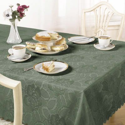Emma Barclay Damast Rose Tischdecke, 132,2 x 132,2 cm, Waldgrün Emma Barclay Damast Rose Tischdecke, 132,2 x 132,2 cm, Waldgrün von Emma Barclay
