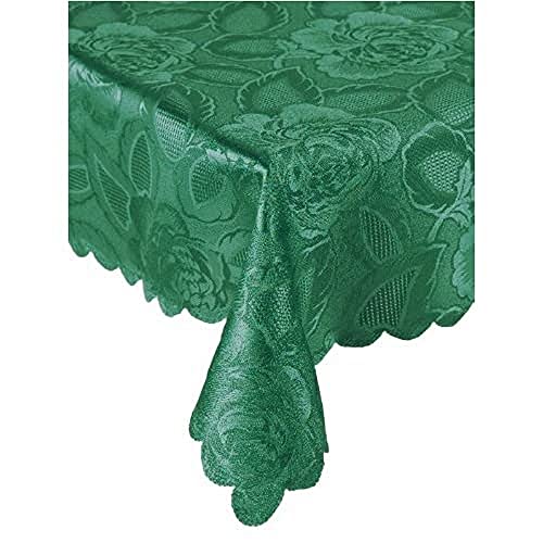 Emma Barclay Tischdecke Damast Rose 152,4 x 213,4 cm Waldgrün, Polyester, 84 x 60 inch (Rectangular) Emma Barclay Tischdecke Damast Rose 152,4 x 213,4 cm Waldgrün, Polyester, 84 x 60 inch (Rectangular) von Emma Barclay