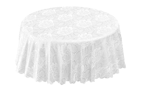 Emma Barclay Damast-Rosen-Tischdecke, weiß, 160 cm Rund-Durchmesser Emma Barclay Damast-Rosen-Tischdecke, weiß, 160 cm Rund-Durchmesser von Emma Barclay