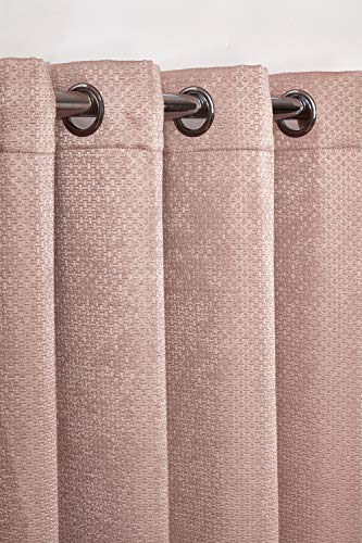 Emma Barclay Ösenvorhänge, Polyester, Blush Pink, W 66" x L 72" (2 Panels) von Emma Barclay