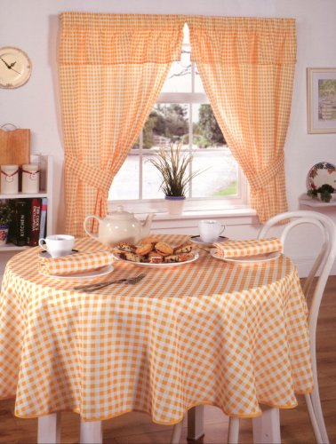 Molly Gingham Tischdecke, kariert, Zitronengelb, 127 x 178 cm Molly Gingham Tischdecke, kariert, Zitronengelb, 127 x 178 cm von Emma Barclay