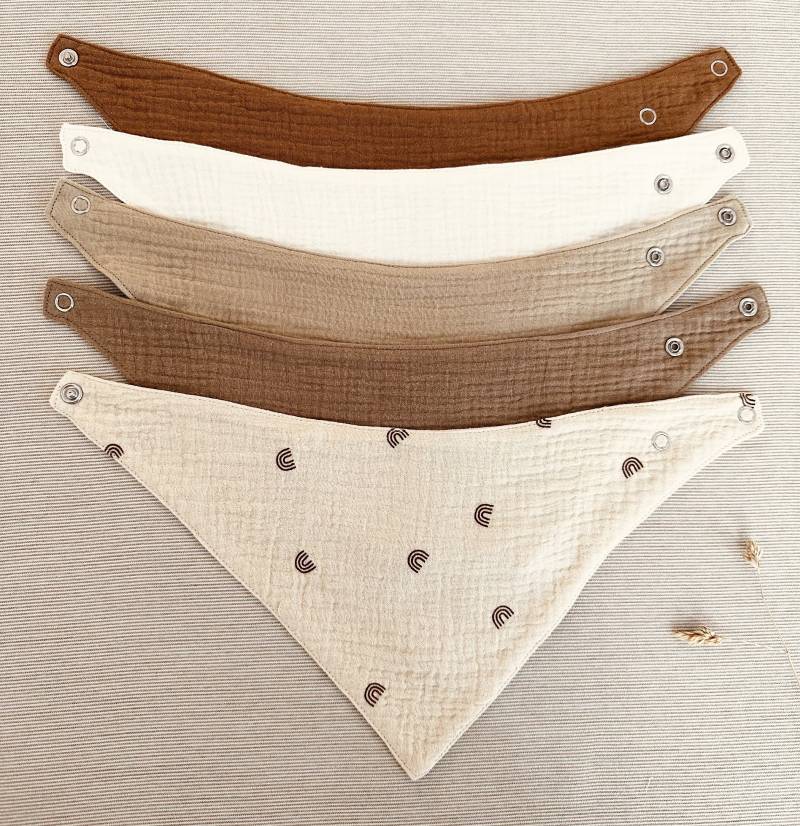 Dreieckstücher, Bib, Musselintuch Baby, Halstuch Dreieckstuch Baby Halstuch, Personalisiert, Babygeschenke von EmmaundAntonShop