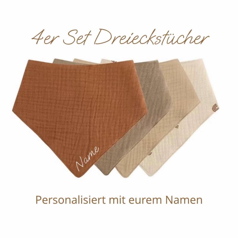 Dreieckstücher, Bib, Musselintuch Baby, Halstuch Dreieckstuch Baby Halstuch, Personalisiert, Babygeschenke von EmmaundAntonShop