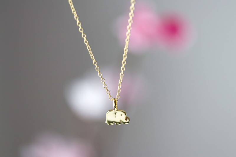 Elefant-Halskette | 41 cm + 5 cm - 925 Sterling Silber von EmmitloveBoutique